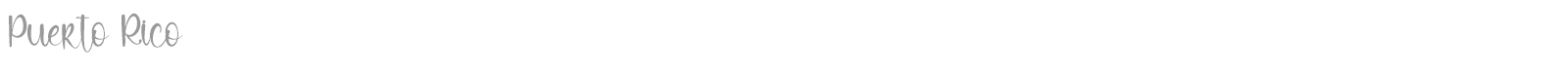 Puerto Rico font preview